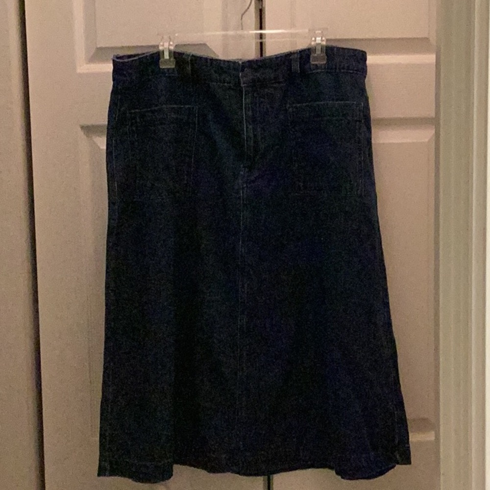 🦋NWOT Liz Claiborne So Fun Size 18 FUN Denim Skirt Wardrobe Must Have 🦋